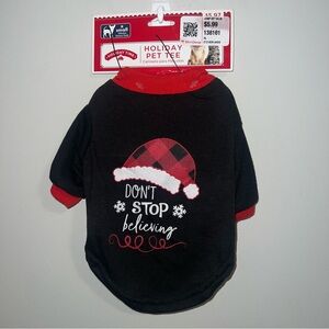 Holiday Time Black and Red Festive Kids Tee